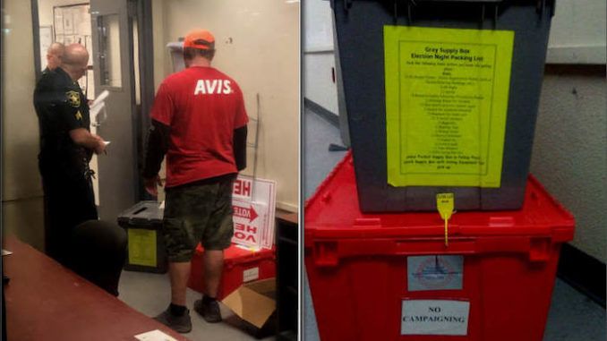 A Democrat Broward County employee with direct ties to Democrat gubernatorial candidate Andrew Gillum appears to have accidentally left a provisional ballot box inside an Avis rental car at Fort Lauderdale Airport, according to reports from Florida. 
