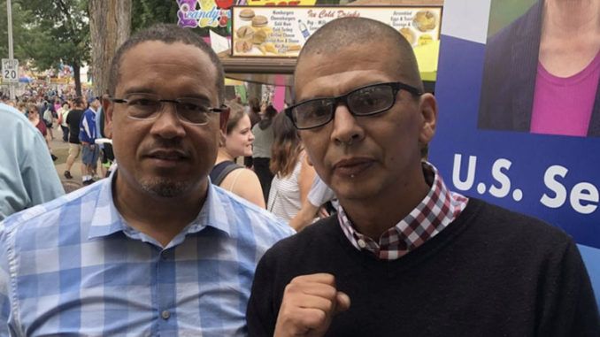 Keith Ellison pictures with extremist Antifa leader