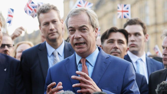 Nigel Farage says Brexit and Trump threaten the New World Order
