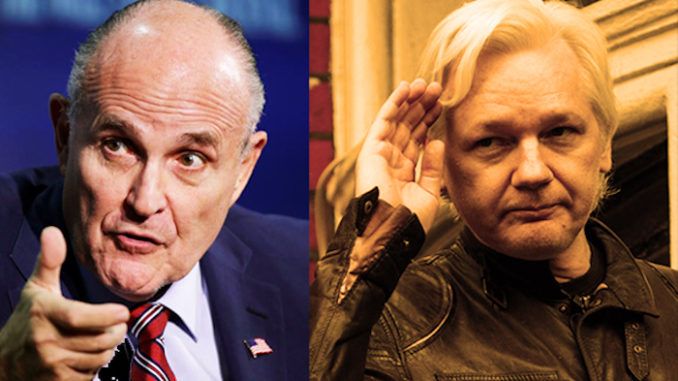 Giuliani calls for Assange to be set free