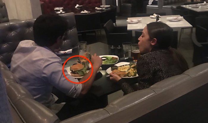 Ocasio-Cortez furious after being photographed at a hamburger restaurant