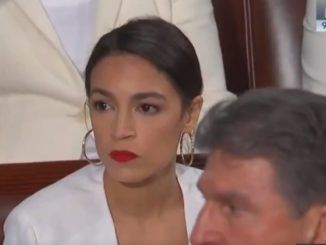 Ocasio-Cortez refuses to applaus when Trump calls for an end to human sex trafficking