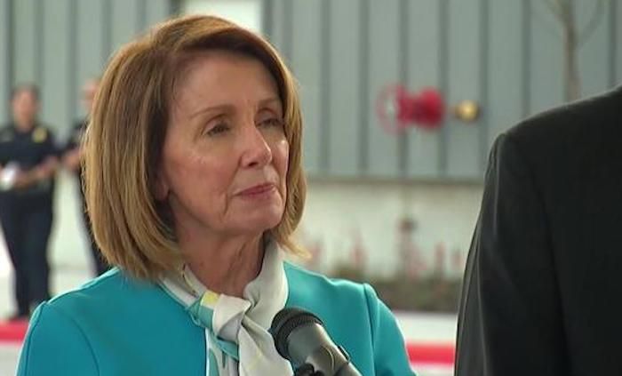 Nancy Pelosi suffers multiple convulsions during speech at the southern border