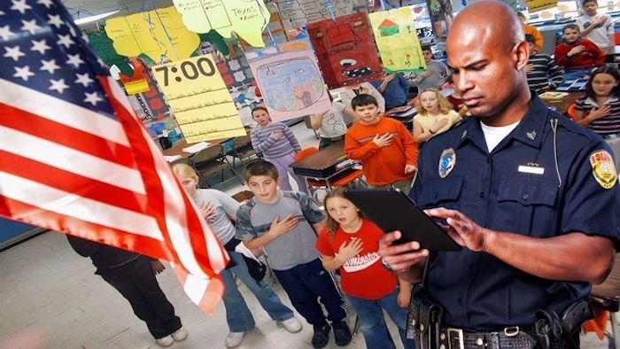 11 year old schoolboy arrested and jailed for refusing to recite the pledge of allegiance