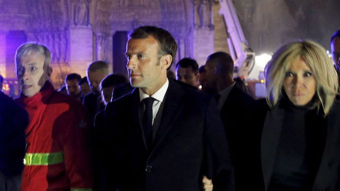 French President Macron said the Notre Dame rebuild should reflect the diversity of the nation and an architect has suggested a minaret.