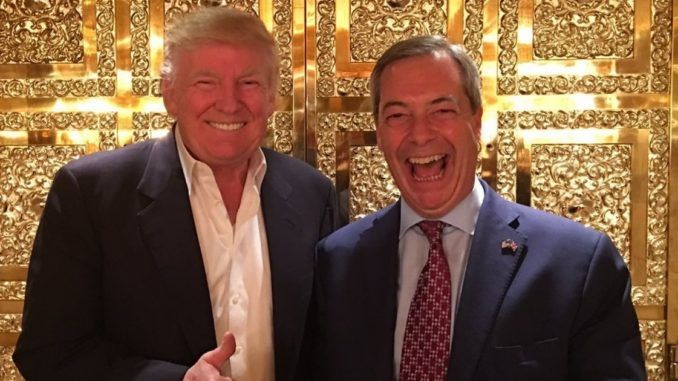 President Trump invites Nigel Farage to attend state banquet with Queen Elizabeth II