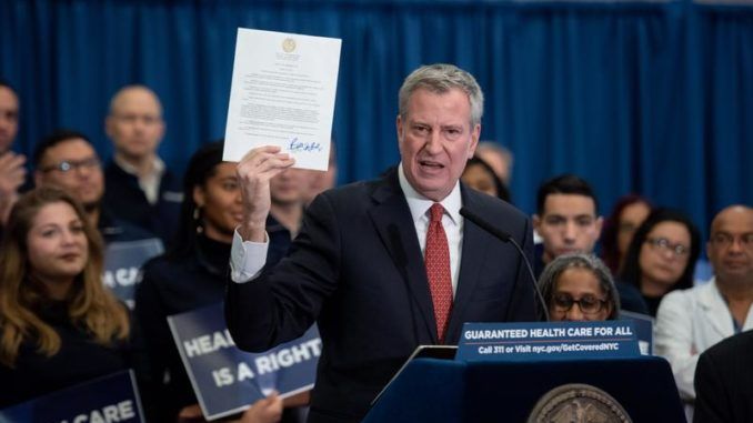 The city of New York has rolled out plans to give free healthcare to illegal immigrants and low-income New Yorkers courtesy of the American taxpayer.