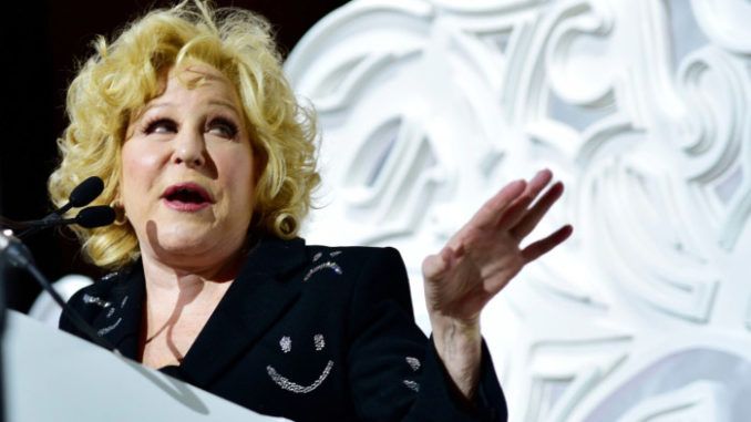 President Donald Trump’s “uncontrollable” jealousy of Barack Obama will lead to “thousands of premature deaths,” according to Bette Midler.