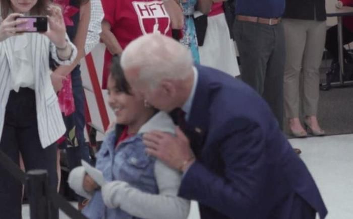 Creepy Joe Biden caught telling another little girl she is good looking