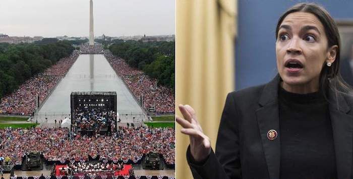 AOC mocked after claiming Trump's 4th July event was poorly attended