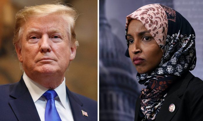 President Trump repeats unsubstantiated claims that Rep. Ilhan Omar married her brother