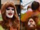 Children have been photographed lying on top of men dressed as women at a "Drag Queen Story Time" event in Portland, Oregon.