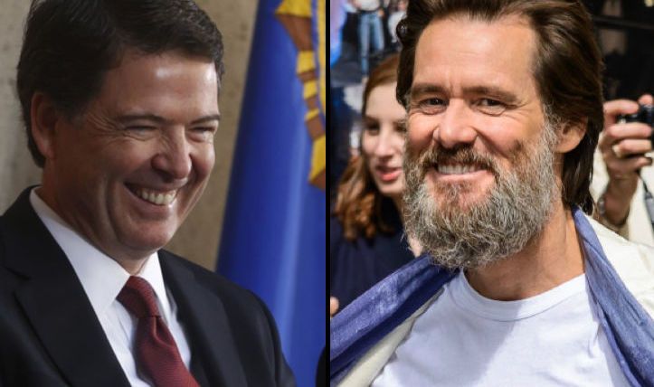Actor Jim Carrey says critics of James Comey will choke on the devil's dong