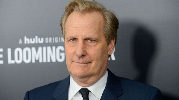 Actor Jeff Daniels appeared on The Late Show Tuesday and told Stephen Colbert that President Trump’s challenger needs to be somebody who can “punch him in the face.”