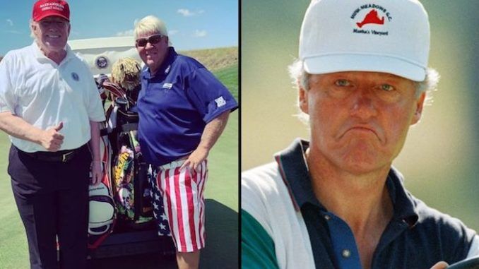 Golf pro John Daly claims President Trump does not cheat at golf, however former president Bill Clinton does.