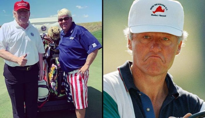 Golf pro John Daly claims President Trump does not cheat at golf, however former president Bill Clinton does.