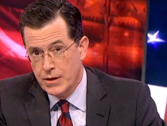 President Trump is "proselytizing for the devil" and "is not appealing to the better angels of our nature", according to talk show host Stephen Colbert.