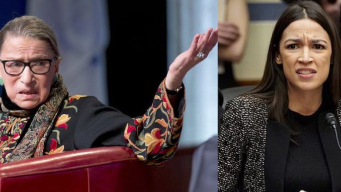 Supreme Court justice and liberal hero Ruth Bader Ginsburg doesn't think too highly about New York Democrat socialist Rep. Alexandra Ocasio-Cortez's plan to nix the Electoral College.