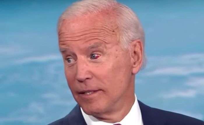 Joe Biden's eye fills with blood during CNN town hall