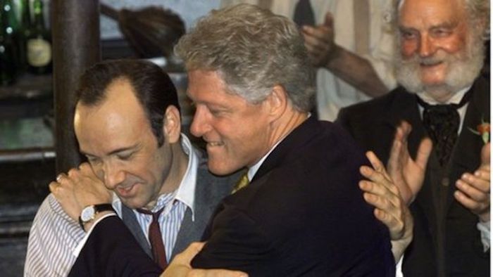 Actor Kevin Spacey flew on Epstein's Lolita Express with Bill Clinton