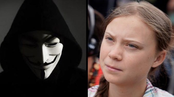 Greta Thunberg is being "led astray" by "dangerous people" according to Anonymous, who sent an open letter to the Swedish climate activist.