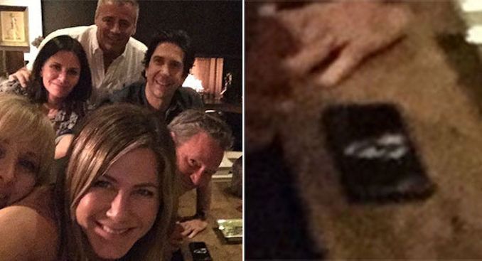 Mysterious white powder spotted in Jennifer Aniston's Friends selfie