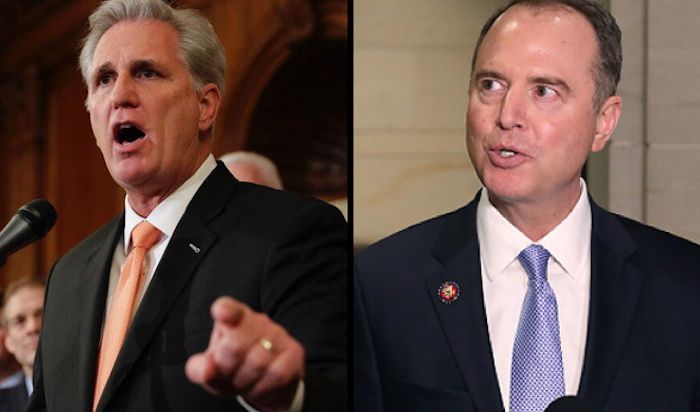 House Minority Leader Kevin McCarthy says impeachment is a calculated coup by Adam Schiff