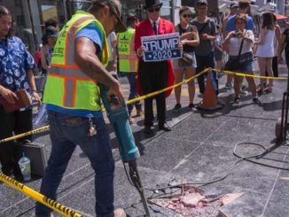 Donald Trump's Hollywood star defaced again in broad daylight