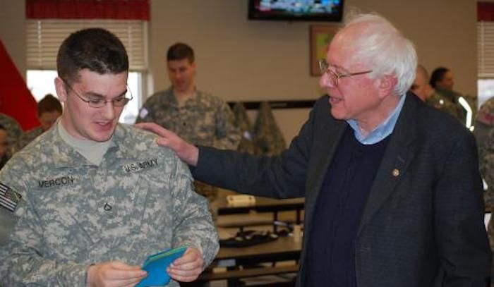U.S. Military employees have donated almost three times as much to the Bernie Sanders presidential campaign than they have to either Joe Biden's campaign or President Donald Trump's re-election campaign.