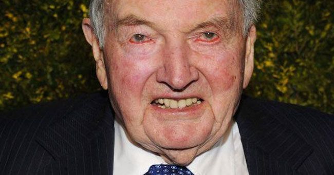 David Rockefeller, a third generation member of the Rockefeller dynasty, died in 2017 after a life spent pushing for a New World Order and a one world government, which would allow the elite and world bankers to control the global population.