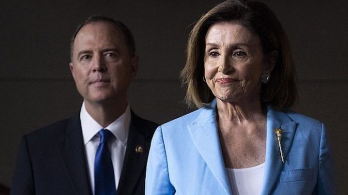 Trump slams Pelosi and Schiff for trying to overthrow election