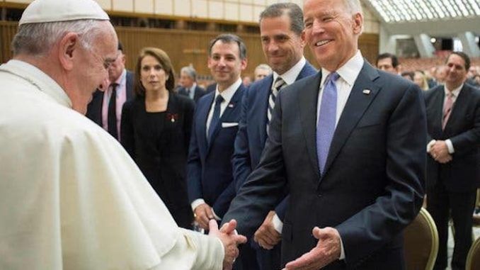 Former vice president Joe Biden, who was recently denied Holy Communion by a South Carolina priest, says that Pope Francis has given him Holy Communion, despite his pro-abortion platform.