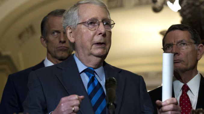 Senate Majority Leader Mitch McConnell says there is no chance President Trump will be removed from office