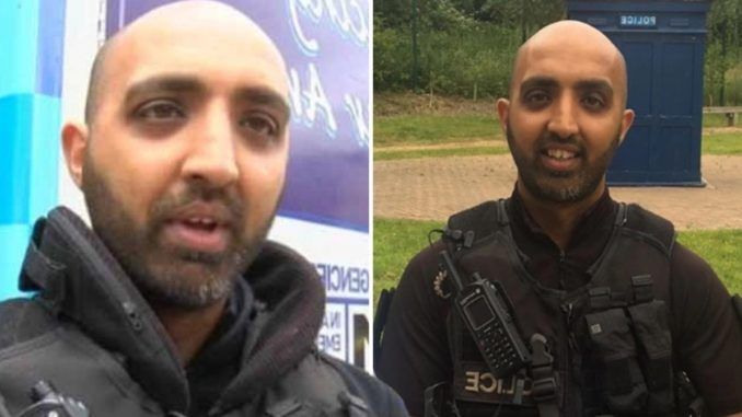 A Muslim police officer in the UK who was hired to promote "diversity" has been charged with a sickening array of sex crimes against minors.
