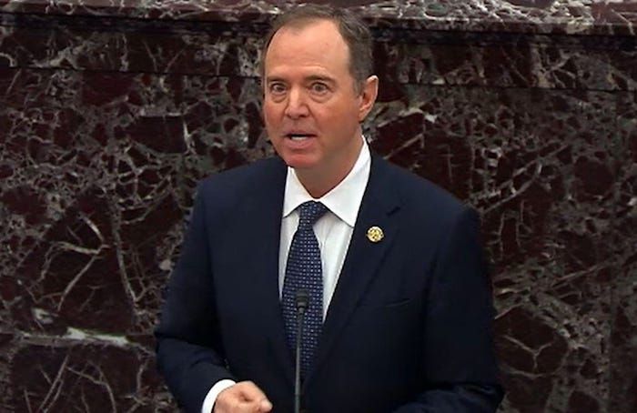 Rep. Adam Schiff argues case against President Trump cannot be decided at the ballot box