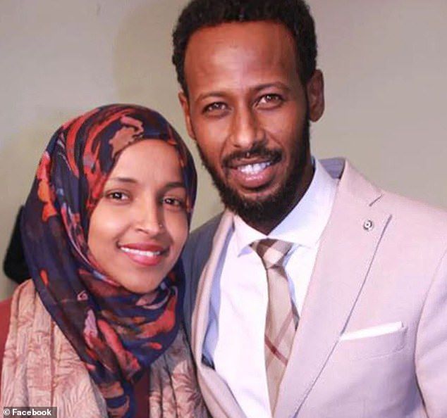 Rep. Ilhan Omar with her first husband, Ahmed Hirsi 