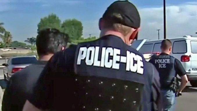 U.S. Immigration and Customs Enforcement (ICE) agents arrested two illegal immigrants at a Northern California courthouse Tuesday, defying California's new state law that protects illegal immigrants from such arrests.
