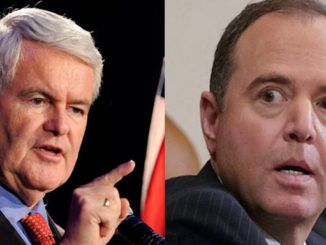 Former House Speaker Newt Gingrich has blasted Rep. Adam Schiff as "deranged human being" and a "compulsive, uncontrollable liar," while calling for the California Democrat to be removed from his role as chairman of the House Intelligence Committee.