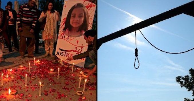 Lawmakers in Pakistan pass new law allowing the public hanging of child rapists and child killers