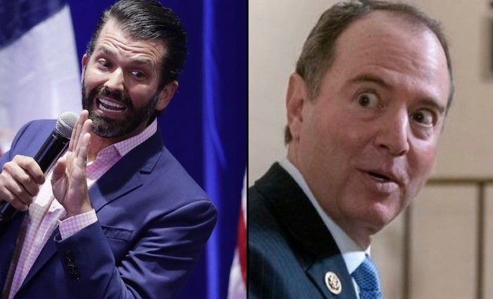 Trump Jr thanks Adam Schiff for unearthing who to fire in the Trump administration