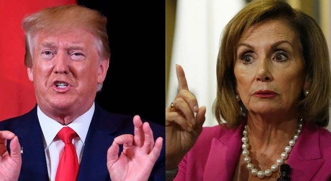President Trump accuses Nancy Pelosi of creating Coronavirus panic for her own political advantage