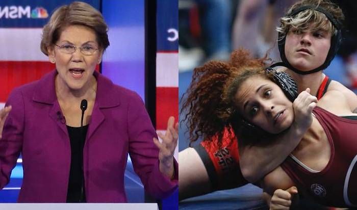 Democrat presidential candidate Sen. Elizabeth Warren says Arizona must vote down a "cruel" bill that would ban males from competing in women's sports.
