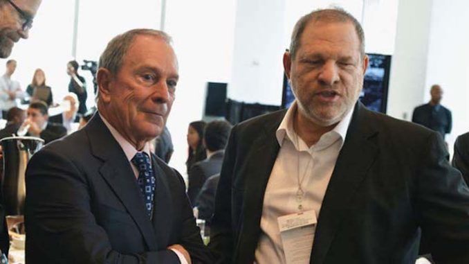 Video surfaces showing Harvey Weinstein cracking sex joke and thanking Michael Bloomberg for helping his movie company