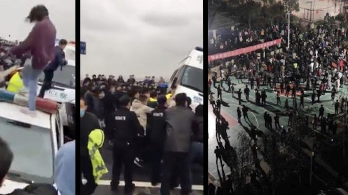 Thousands of Chinese citizens rise up at Coronavirus ground zero against gov't lockdown conditions