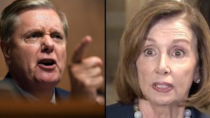 Senator Lindsey Graham blasts disgusting Nancy Pelosi for blaming Trump for coronavirus deaths
