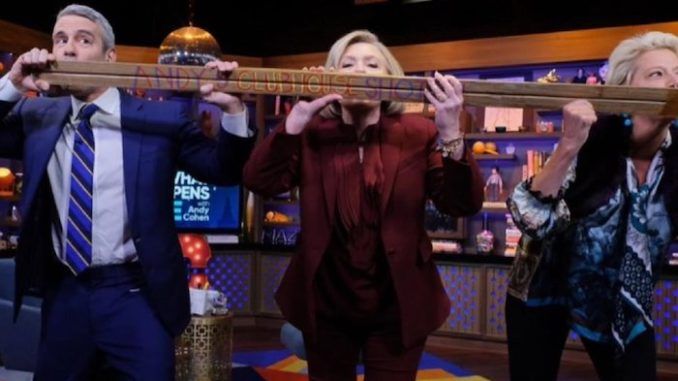 Hillary Clinton recently shared a shotski with Andy Cohen who now tests positive for coronavirus