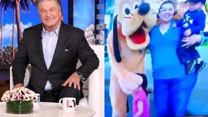 Alec Baldwin took over as host of The Ellen Show Tuesday and played a sexually suggestive clip of children groping adults and Disney mascots, leaving many viewers uncomfortable.