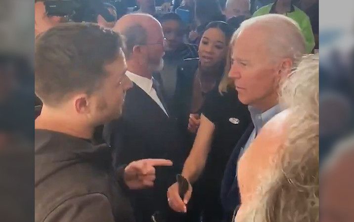 Veteran confronts Joe Biden and accuses him of killing millions in Iraq