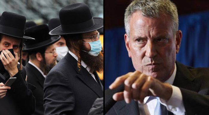 New York City's Socialist Mayor Bill de Blasio has threatened to round up Jewish New Yorkers who were burying a member of their community, just days after promising Muslims nearly half a million free meals to help them celebrate the Islamic holy month.