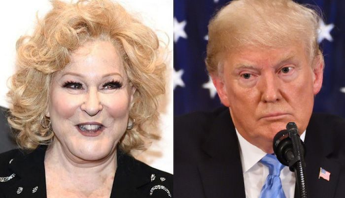 Bette Midler says President Trump has 30,000 corpses on his hands